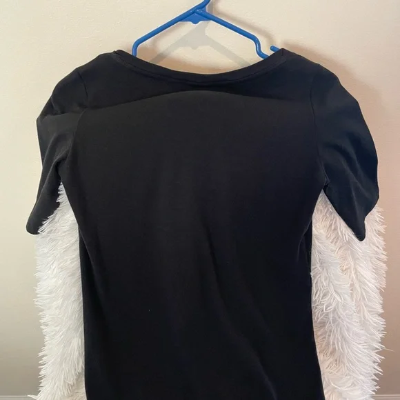 Sigrid Olsen Black Short Sleeve Top - Picture 3 of 3